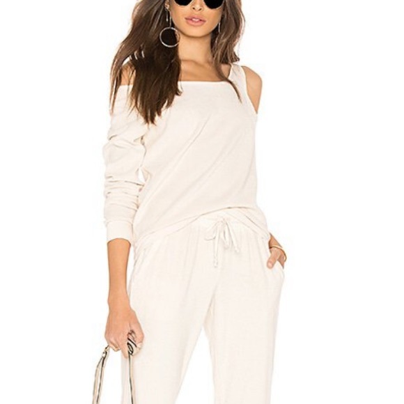 Young Fabulous & Broke Jacee Velour Top in Cream - Picture 10 of 10